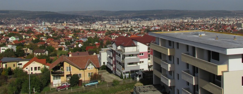 Panorama de pe terasa apartamentului 13